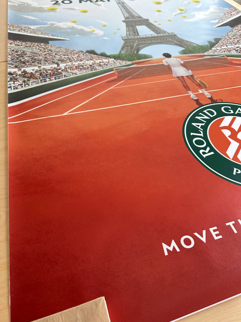 Original Large Roland Garros Poster 2024