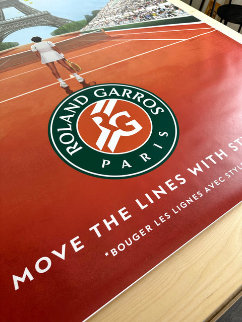Original Large Roland Garros Poster 2024