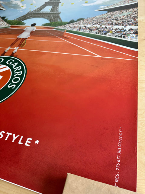 Original Large Roland Garros Poster 2024