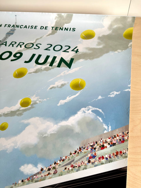 Original Large Roland Garros Poster 2024