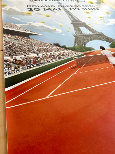 Original Large Roland Garros Poster 2024