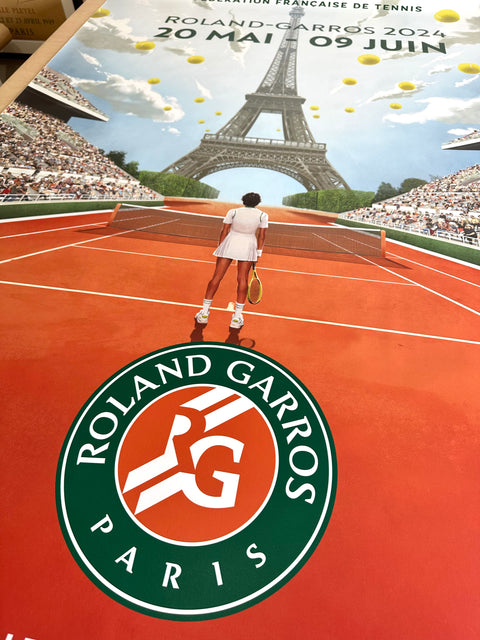 Original Large Roland Garros Poster 2024