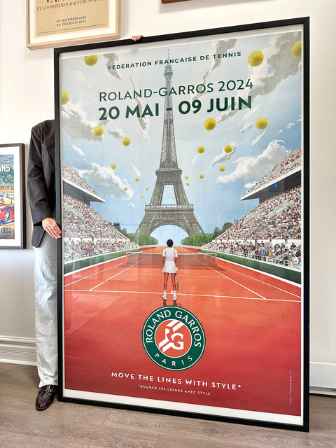 Original Large Roland Garros Poster 2024