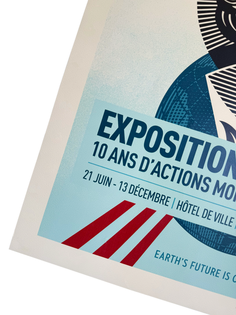 Original Obey Poster Paris Exhibition 2025