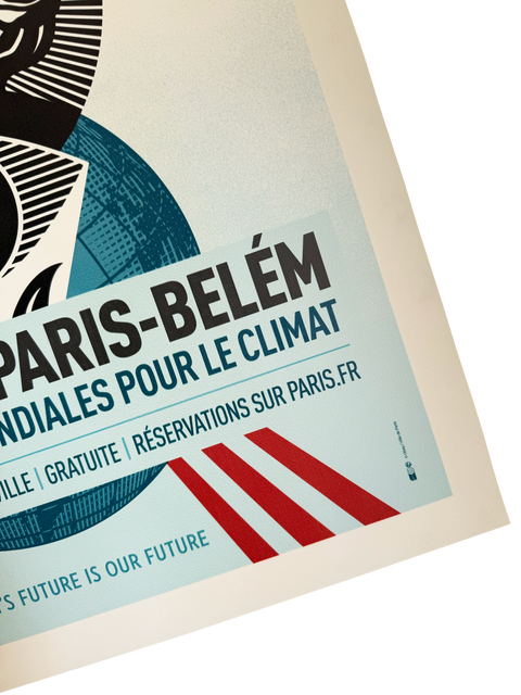 Original Obey Poster Paris Exhibition 2025