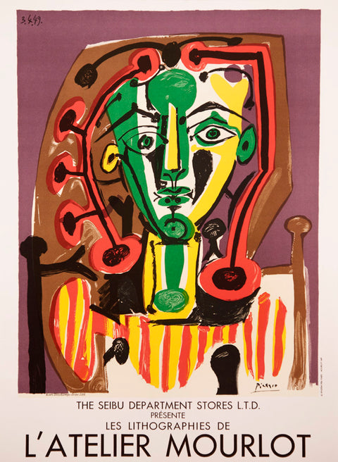 Original Picasso Poster L'Atelier Mourlot, 1984