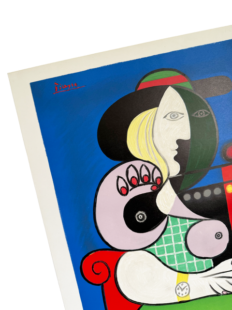 Original Pablo Picasso Poster Galerie Beyeler - Bale "Femme a La Montre", 1967