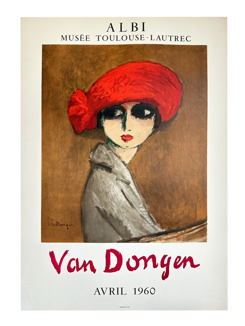 Original Kees Van Dongen Poster "Le Coquelicot", Mourlot - 1960