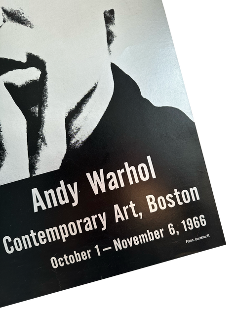 Original Andy Warhol Exhibition Poster – ICA Boston, 1966