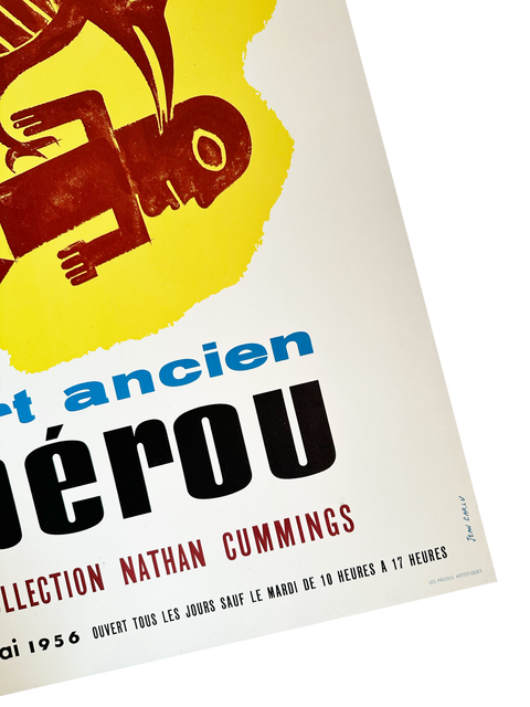 Original Poster By Jean Carlu 1956 "Art Ancien Du Perou", 1956