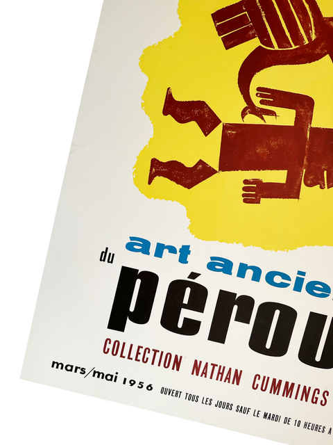 Original Poster By Jean Carlu 1956 "Art Ancien Du Perou", 1956