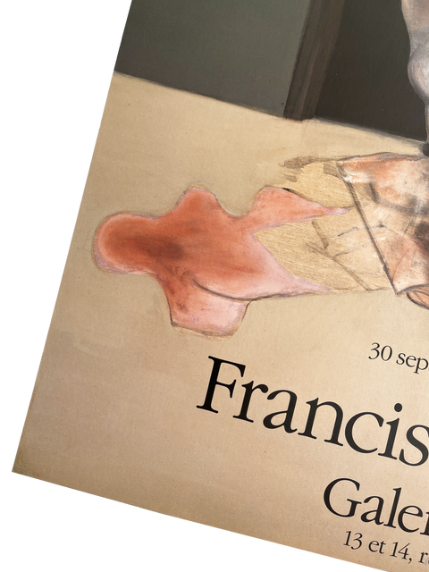 Original Francis Bacon poster, Galerie Lelong - 1987