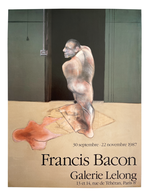 Original Francis Bacon poster, Galerie Lelong - 1987