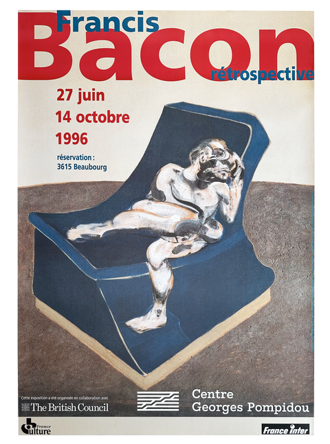 Original Francis Bacon Poster - Centre Pompidou - 1996