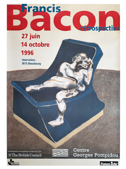Original Francis Bacon Poster - Centre Pompidou - 1996 – nbmposter Original Francis Bacon Poster - Centre Pompidou - 1996 – nbmposter