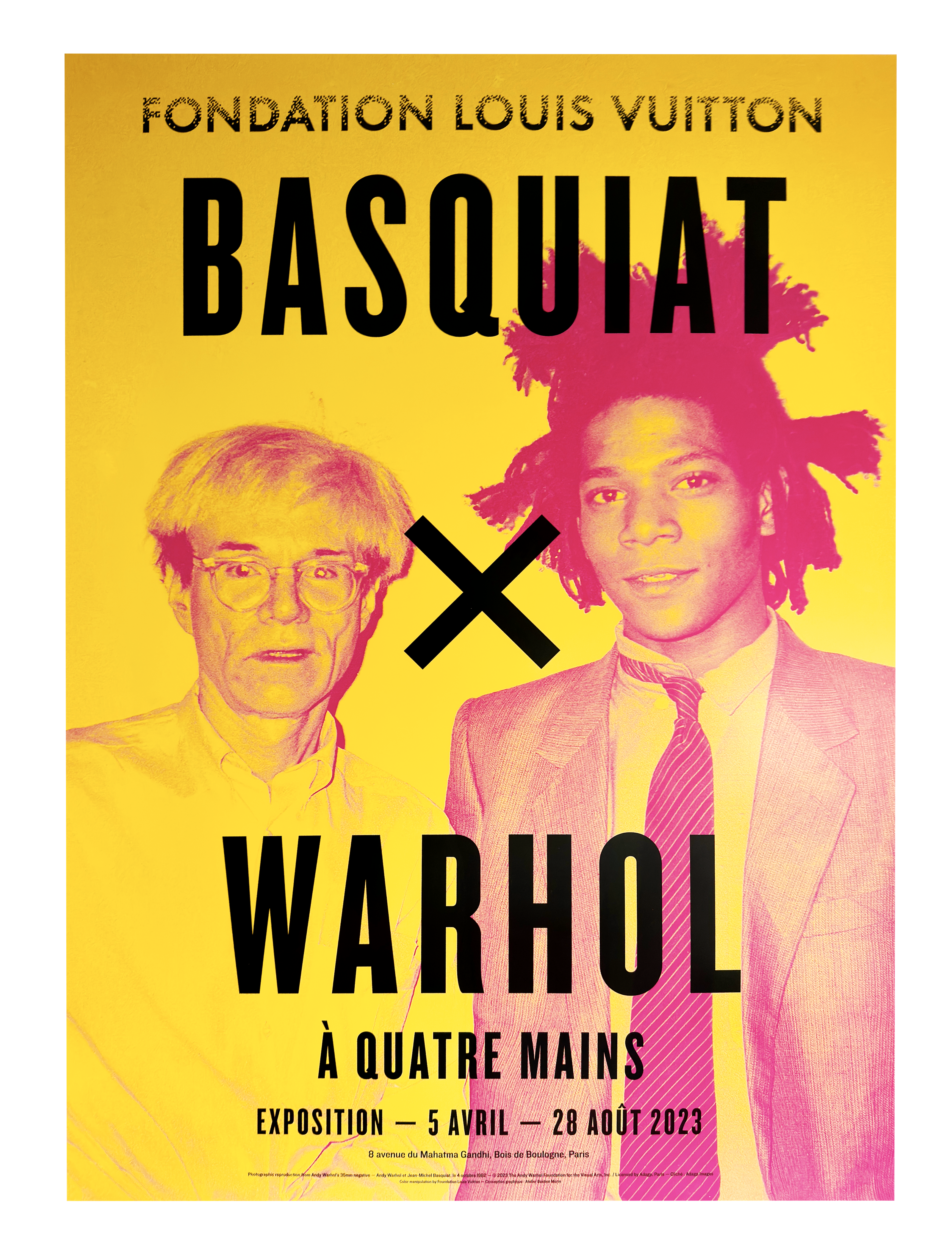 Basquiat ✖️ Warhol  Louis Vuitton Original Basquiat x Warhol Poster Fondation Louis Vuitton