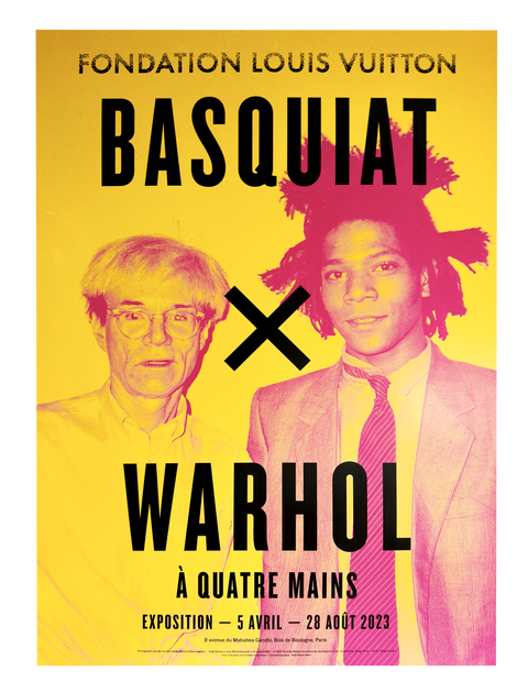Original Basquiat x Warhol Poster Fondation Louis Vuitton, 2023 – nbmposter