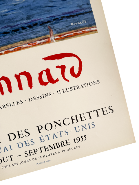 Original Pierre Bonnard Poster Galerie des Ponchettes, 1955 - Mourlot