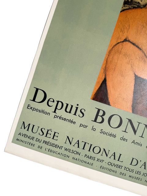 Original Lithographic Poster Bonnard 1957, Mourlot (Arch Paper)