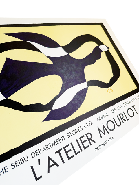Original Georges Braque Poster L'Atelier 1984 - Mourlot