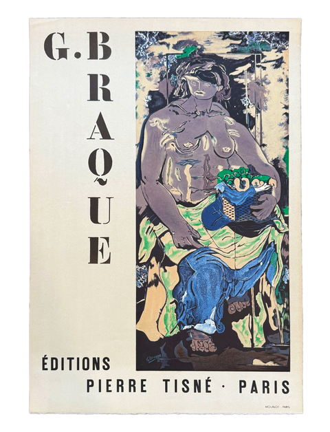 Original Georges Braque Poster Editions Pierre Tisné - Mourlot Paris 1953