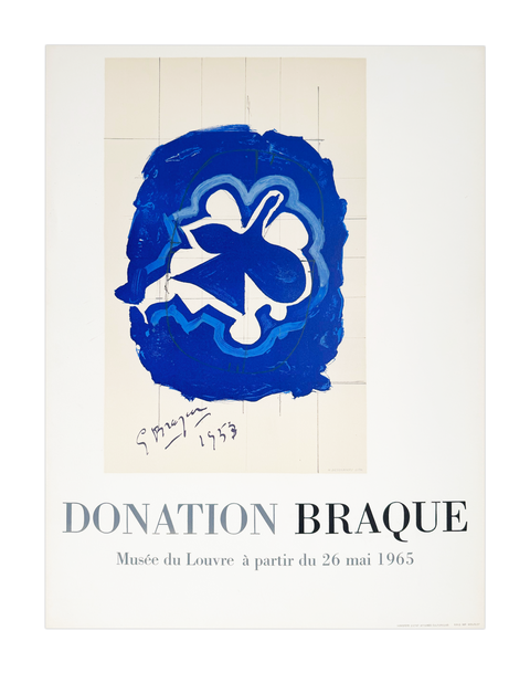Original Braque Poster "Donation Braque" - Le Louvre, 1965 - Mourlot