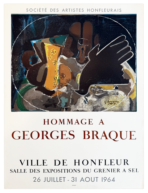 Original Georges Braques Poster "Ville de Honfleur", 1964 - Mourlot