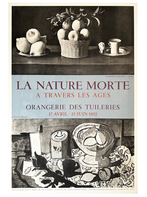 Original Georges Braque Poster Orangerie Tuileries Paris, 1952