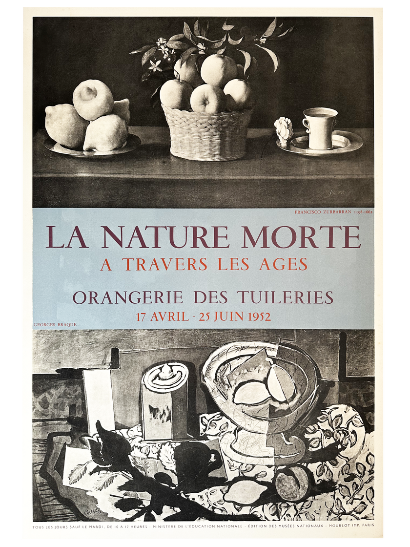 Original georges braque poster orangerie tuileries paris 1952 nbmposter