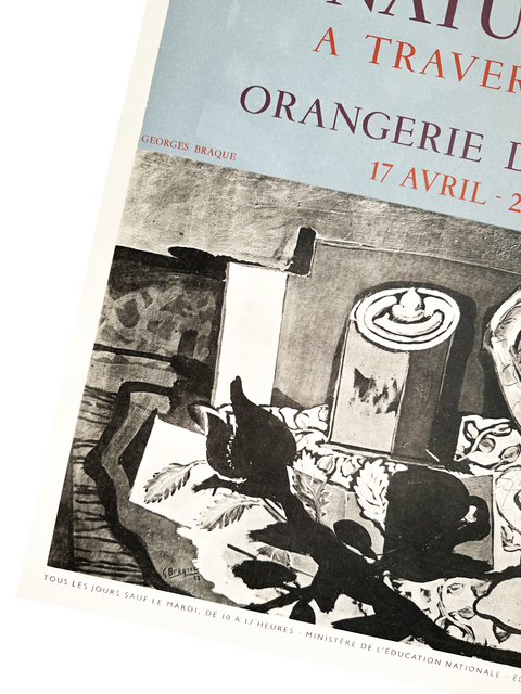 Original Georges Braque Poster Orangerie Tuileries Paris, 1952