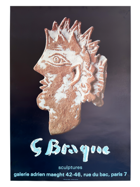 Original Georges Braque Poster Galerie Adrien Maeght, 1985 - Paris