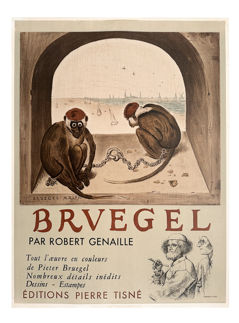Original Brvegel Poster By Robert Genaille, 1954 - Mourlot