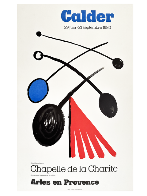 Original Calder Poster Chapelle De La Charité, 1980