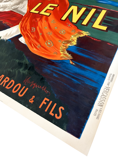 Original Poster Leonetto Capiello «Je Fume Que Le Nil » 1912