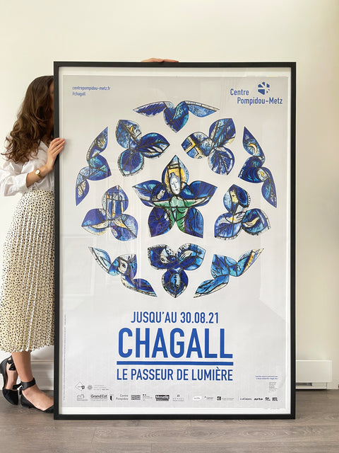 Original Large Poster Marc Chagall 2021 - Centre Pompidou - Big Size