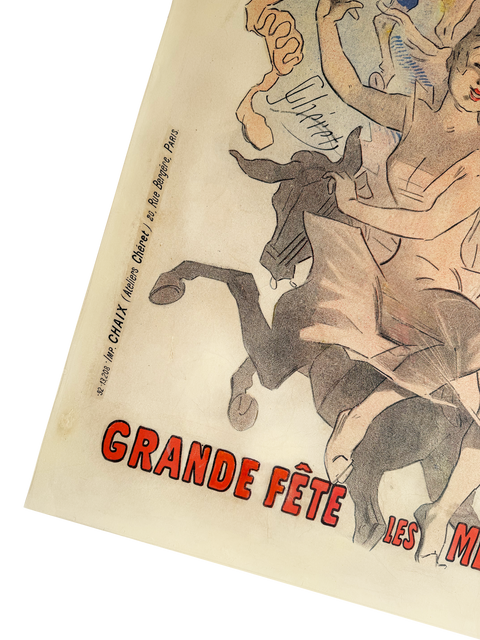 Original Jules Chéret Poster "Bal Au Moulin Rouge", 1889 - Imp. Chaix