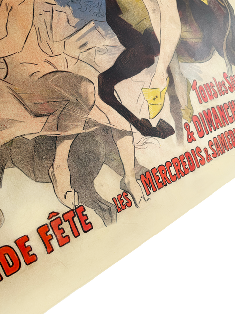 Original Jules Chéret Poster "Bal Au Moulin Rouge", 1889 - Imp. Chaix
