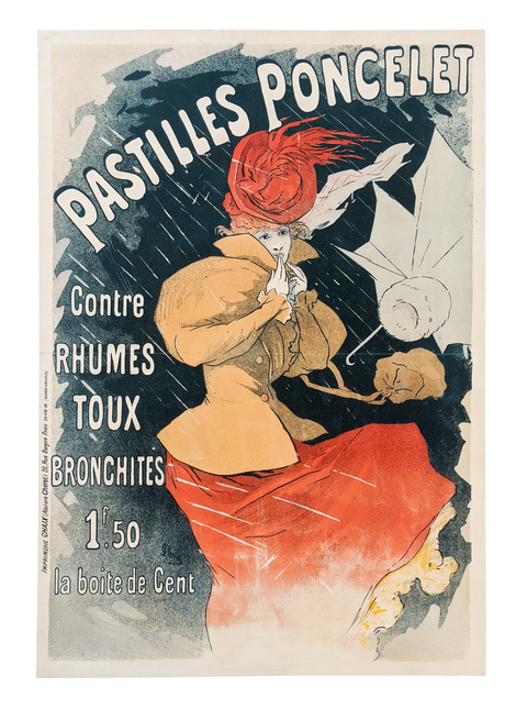 Original Poster By Jules Cheret, Pastilles Poncelet - 1896