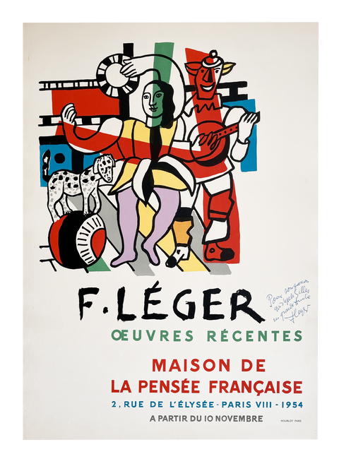 Original Fernand Leger Poster - Mourlot (Signed By Fernand Leger)