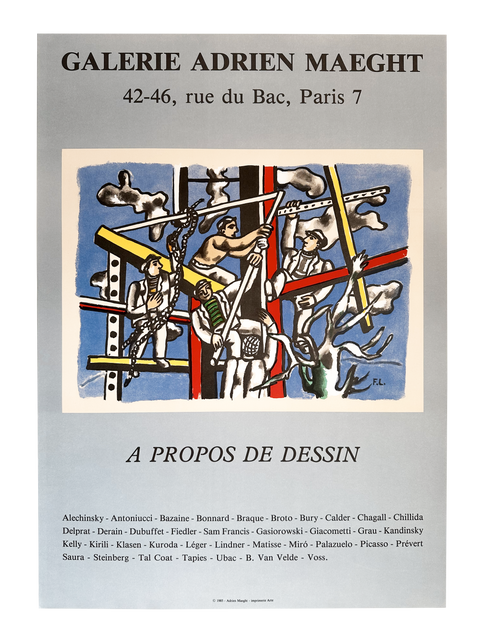 Original Fernand Leger Poster 1985 Maeght, Paris