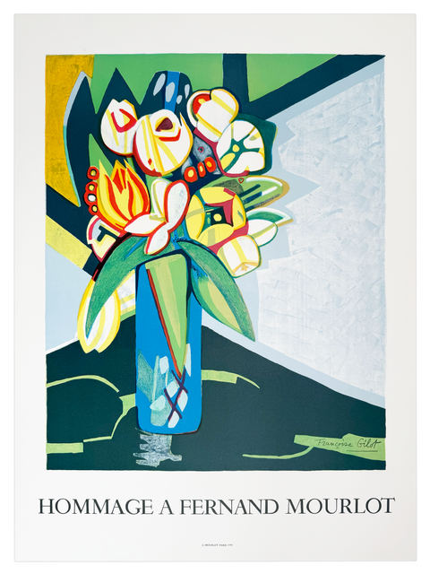 Original Francoise Gilot Poster "Hommage a Fernand Mourlot", 1991 - Mourlot