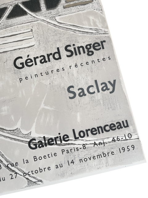 Original Gerard Singer Poster Galerie Lorenceau, 1959 - Mourlot