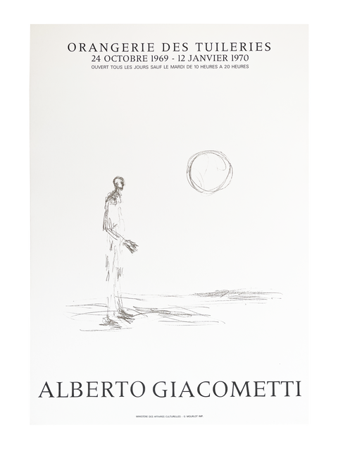Original Alberto Giacometti Poster Orangerie des Tuleries, 1969 - Mourlot