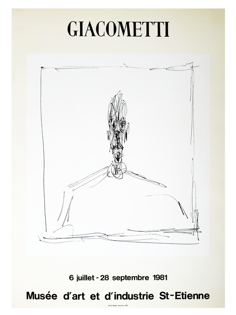 Original Alberto Giacometti Poster 1981