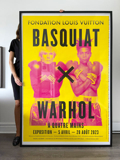 Original Basquiat x Warhol Poster 2023 Fondation Louis Vuitton Paris - –  nbmposter