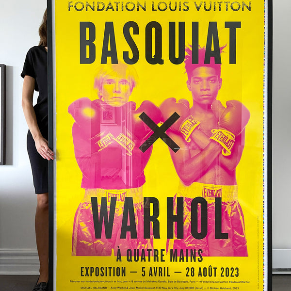 Original Basquiat x Warhol Poster 2023 Fondation Louis