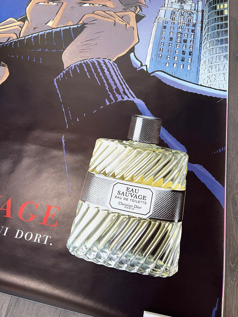 Original Dior Poster Eau Sauvage Parfum Largo Winch, 2001