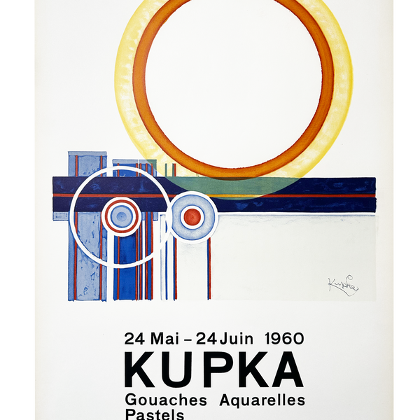 Original Frantisek Kupka Exhibition Poster Galerie Karl Flinker