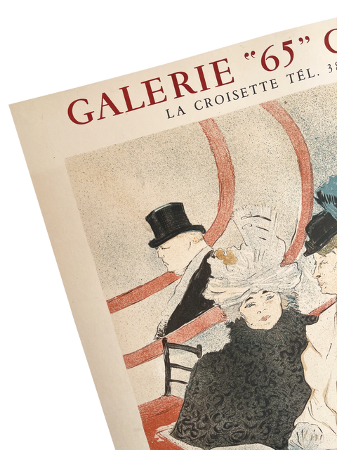 Original Toulouse Lautrec Poster "Galerie 65 Cannes" 1964 - Mourlot