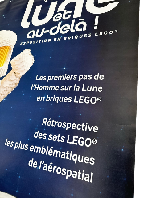 Original Lego Poster "Air and Space Museum" Exhibition in Paris, 2022